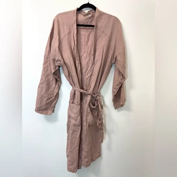 Threads by Bed Threads Cabana Flax Linen Robe - Picture 1 of 5